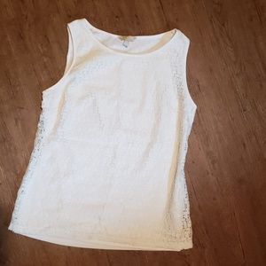 Ivory tank blouse